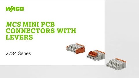 MCS MINI PCB Connector with Push-in CAGE CLAMP® and Lever