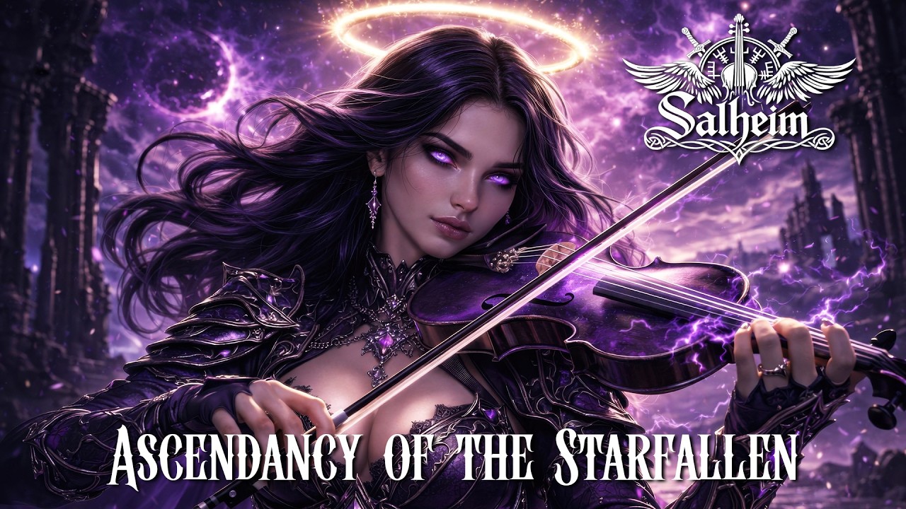 ASCENDANCY OF THE STARFALLEN | 1 Hour Gothic Violin Metal | Fantasy Music for Focus & Gaming
