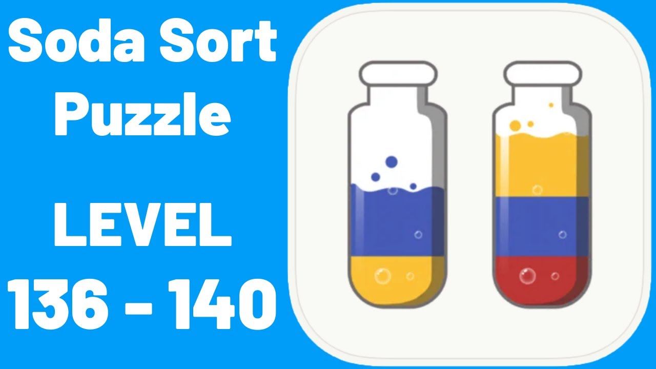 Soda Sort Puzzle Level 136-140 Walkthrough (iOS - Android)