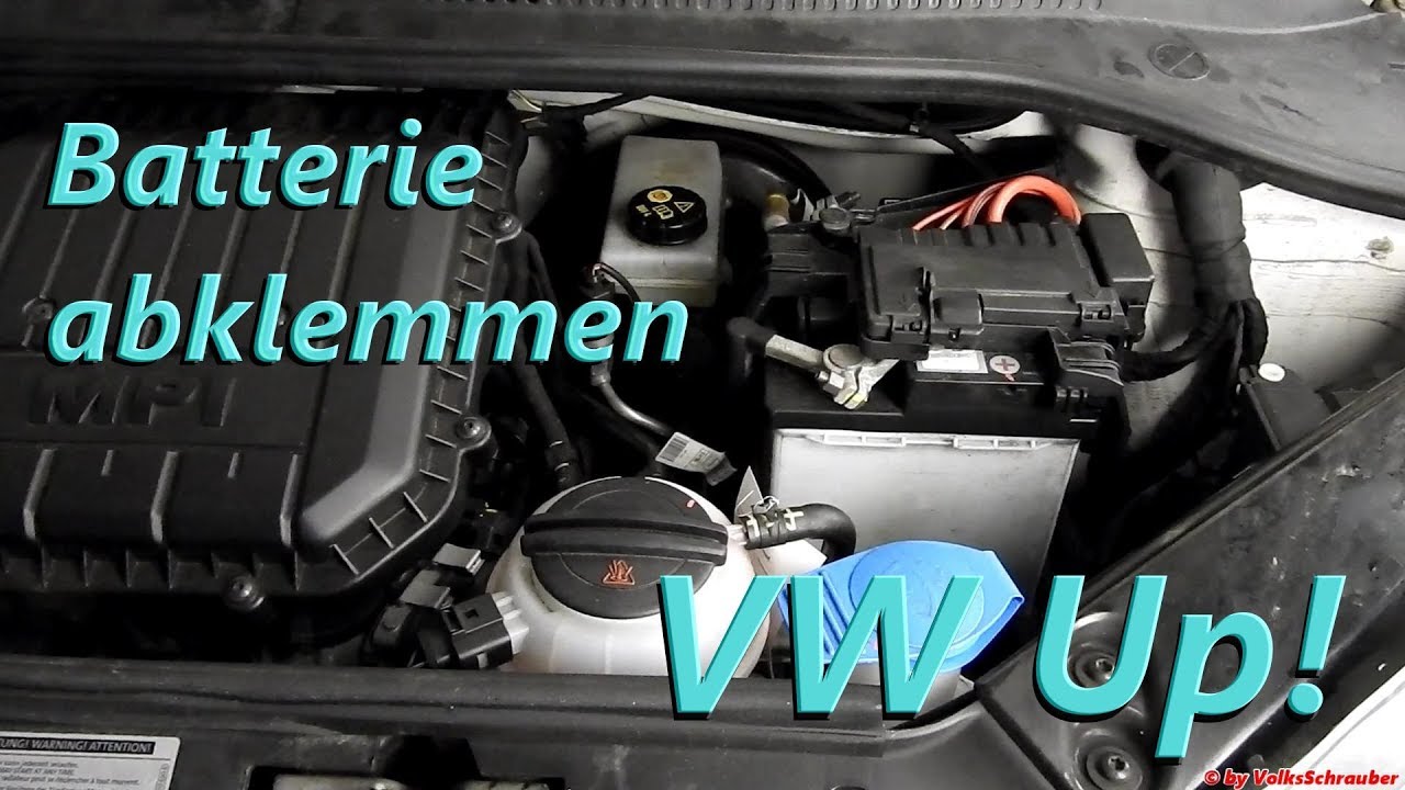 Batterie abklemmen beim VW Up - Disconnect the Battery VW Up
