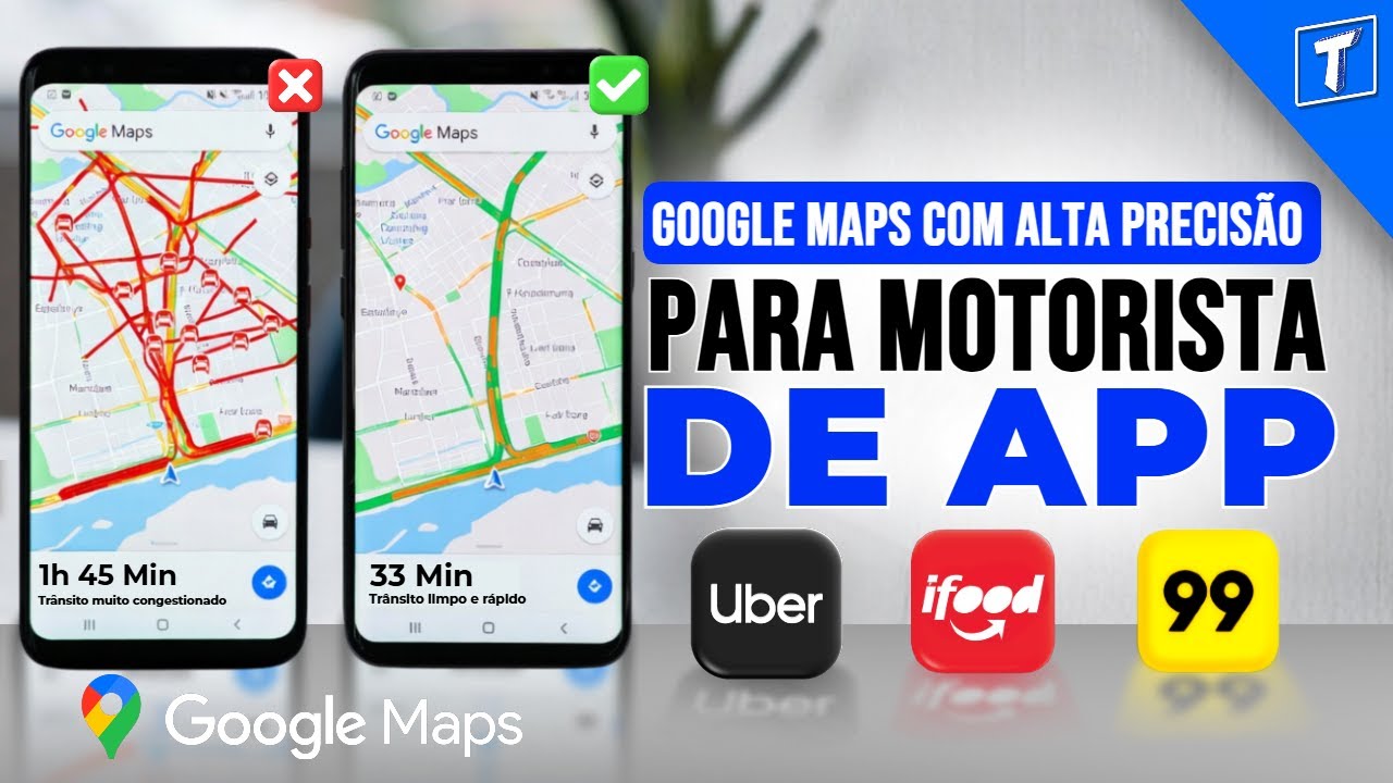 Configurações ESSENCIAIS do Google Maps para motoristas de aplicativo (Uber, 99, iFood)