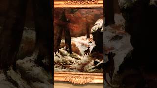 The Forest In Winter by Gustave Courbet, France, 1860 ~ #art #oiloncanvas #oilpainting #museum