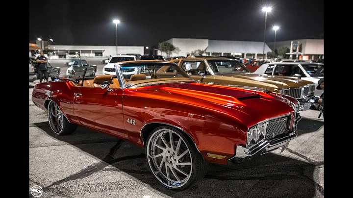 Smitty's Candy Red Oldsmobile 442 on 24" Forgiato Sky Wheels