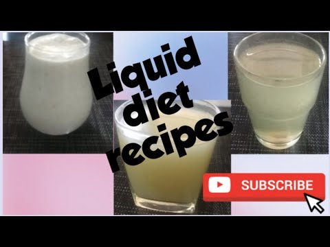 Healthy liquid diet recipes edition 1 HOMEMADE COURT - YouTube