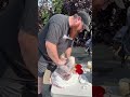 DEEP FRYING A TURKEY AT A STAMPS TAILGATE  🦃 #tailgate #football #cfl