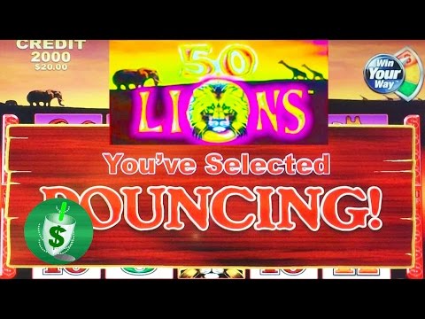 50 Lions slot machine, Pouncing option
