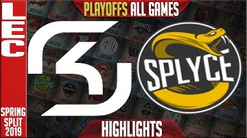 SK vs SPY ALL GAMES Highlights | LEC Playoffs Spring 2019 Round 1 | SK Gaming vs Splyce