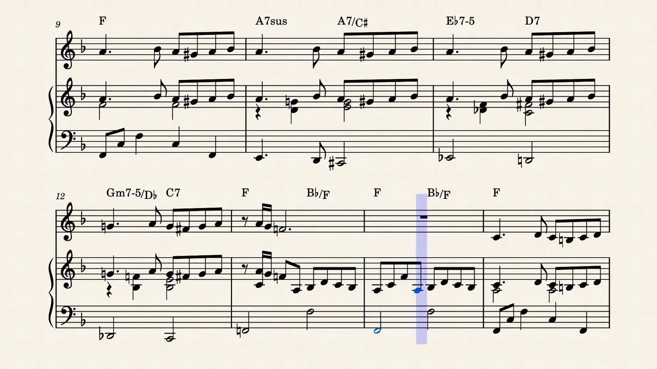 Ben - Walter Scharf - Piano en Voice