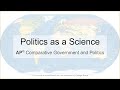 Cgov 12  politics as a science