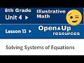 8th Grade Math Quiz: Solving Systems of Equations