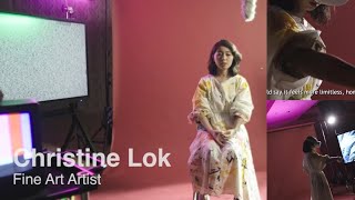 VR artwork Tilt Brush - Diamond butterfly - artist Christine Lok, Singapore 2022