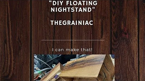 DiY Floating nightstand with Epoxy