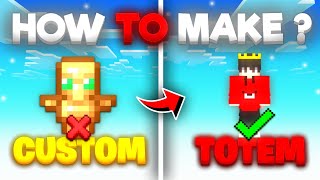 How to Make CUSTOM 3D TOTEM 🔥 in Minecraft Pocket Edition