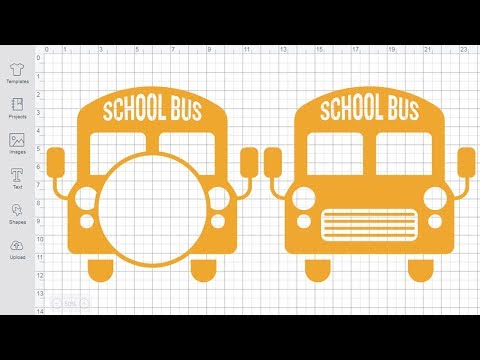 School Bus SVG Monogram Cut files Vector Files for Cricut Silhouette Iron on Transfer