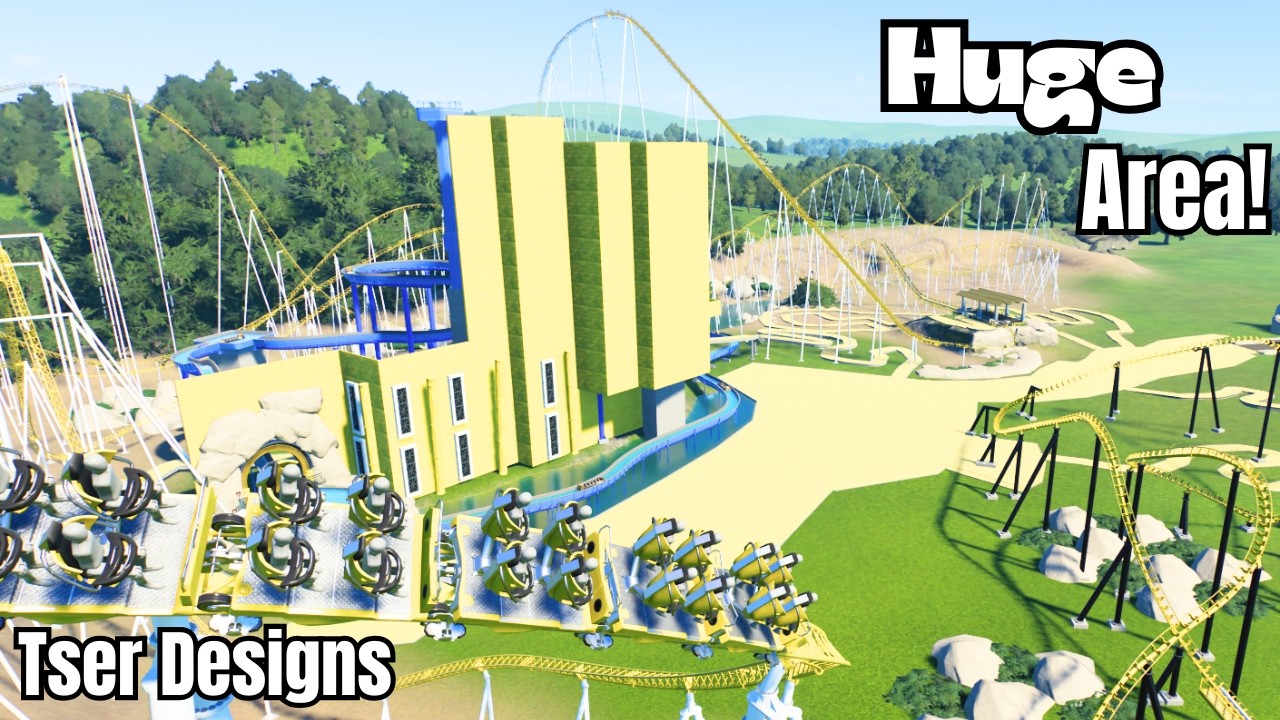 Crazy Brand New Rollercoaster Island palms EP3  #planetcoaster2 #planetcoasterrides #themepark