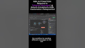 N8N AUTOMATION Respond to Telegram Messages! 🤖