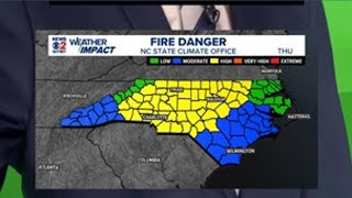 High fire danger returns to the Piedmont Triad