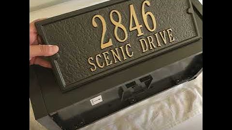 Whitehall Capitol Mailbox Instructions