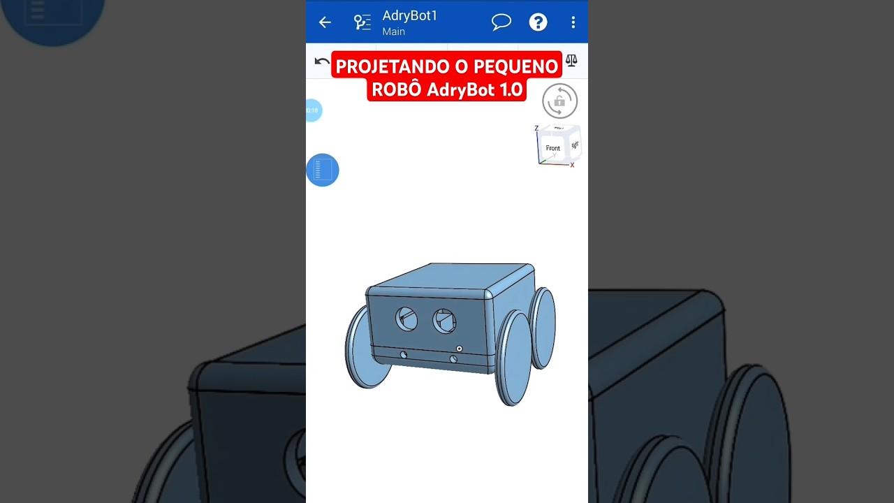 Estou projetando o AdryBot 1.0 o Pequeno Robô Que Você Controla! 