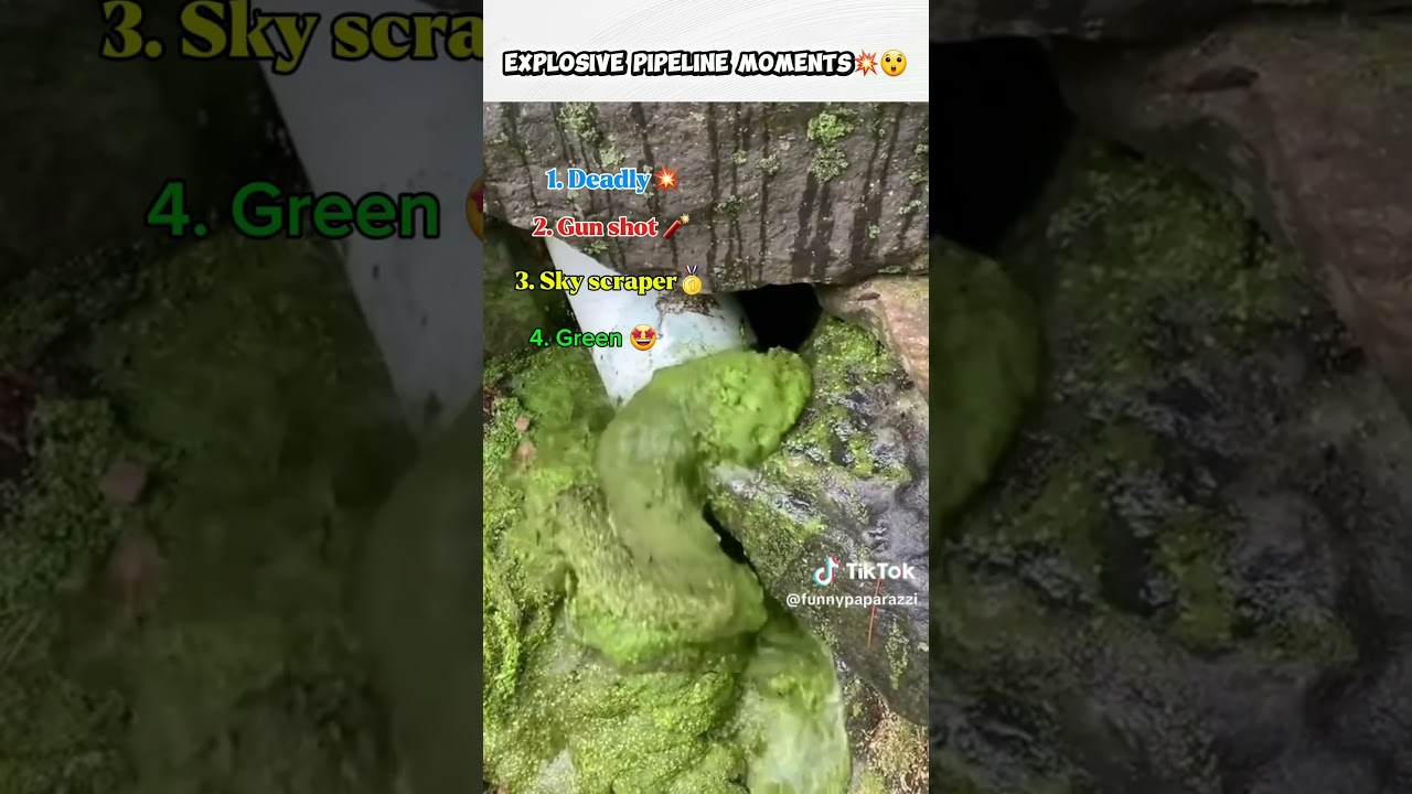 Explosive pipeline moments caught on camera