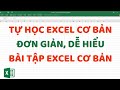 Thực hành Excel cơ bản cho người mới sử dụng máy tính | Excel Thầy Cảnh