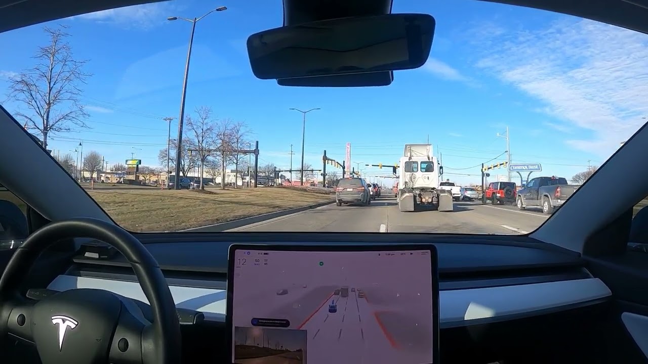 Michigan Left Turns FSD 10.8.1