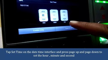 Date time option in UFace602 device