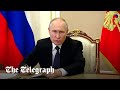 Putin vows response to Ukrainian ‘terror attack’ on Crimea bridge