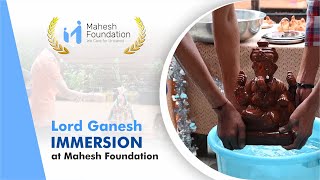Lord Ganesh immersion at Mahesh Foundation