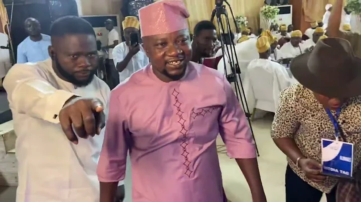 ARRIVAL OF SANYERI AT THE WEDDING OF ACTOR LUYEK AND MOTUNRAYO IN LAGOS