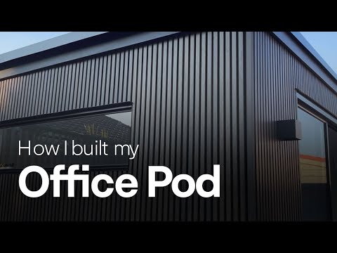 Video: Pequeña oficina en casa en su patio trasero: OfficePOD