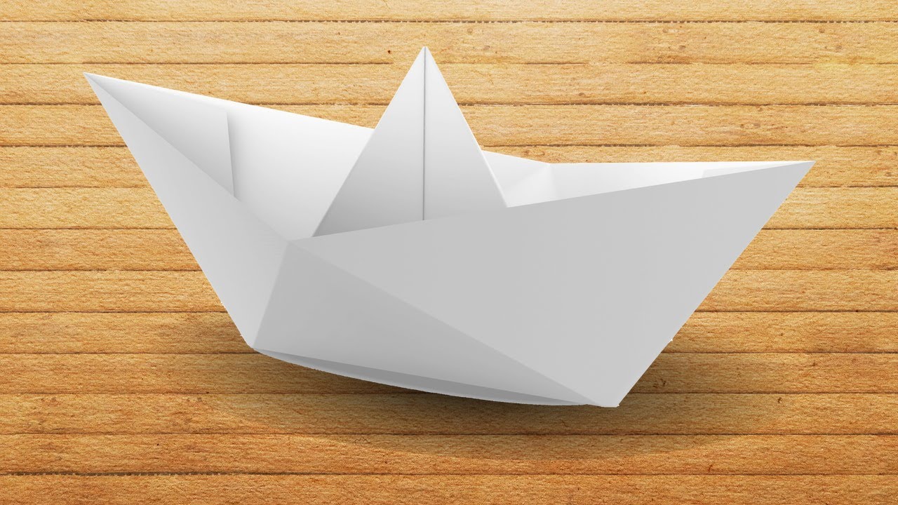 Como hacer el barco de papel