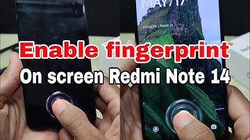 How to enable fingerprint on screen Redmi Note 14, 14 pro