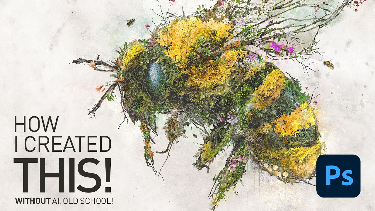 Timelapse Speed art of my Bumble Bee with my description on my process