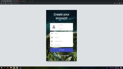 [Speed Coding] Modern Mobile Register Form UI | HTML, CSS