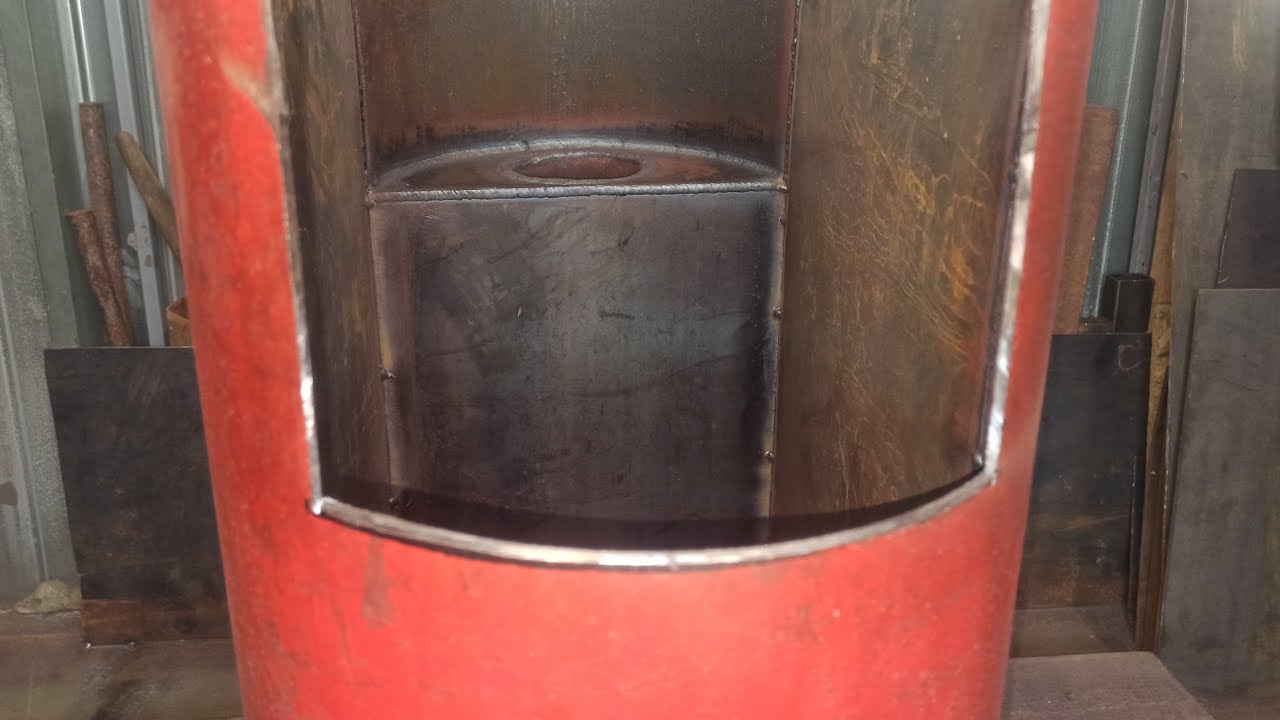 ПЕЧЬ-КОТËЛ сверхдлительного горения из баллона своими руками1 серия ...