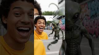 Alien’s First Day in Brazil Sunset Thumbs Up! #alien  #brazil #veo3