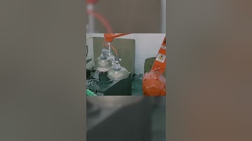 Deburring and Material Handling with Industrial Robots #industrialrobots  #factory #machine #robot