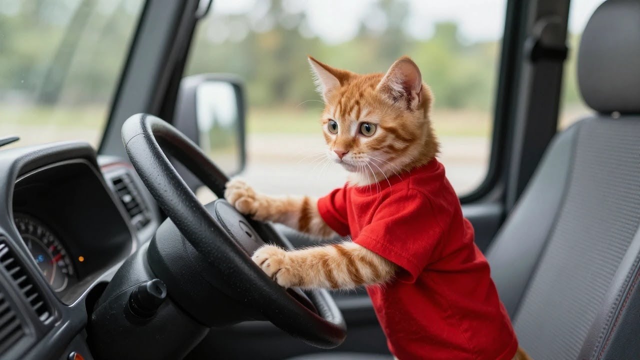 Don’t Be Afraid! 😼🚚 I’m a Professional Driver CAT