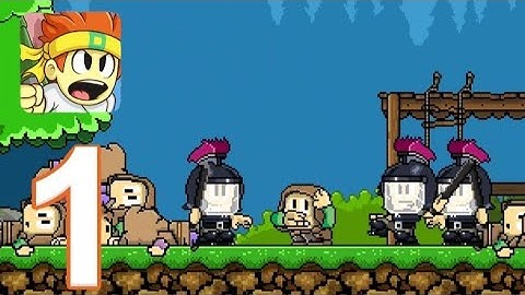 Dan The Man - Gameplay Walkthrough Part 1 - Stage 8: Levels 1-2 (iOS, Android)