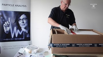 Unboxing of a HAVER Test Sieve Shaker - EML 200 Premium