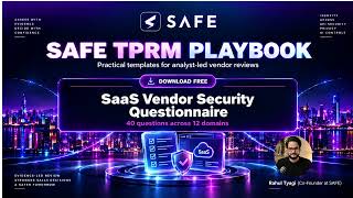 SaaS Vendor Security Questionnaire | 40-Question Checklist | TPRM | SAFE Security