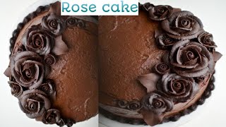 #designcake #decorating #chocolaterose how to make design cake, new
cake design, decorating tutorial, biscuit rose cage decoration, c...