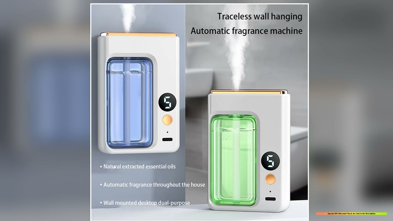 Automatic Diffuser Aromatherapy Car Perfume with Display Essential Oil Humidifier Bathroom