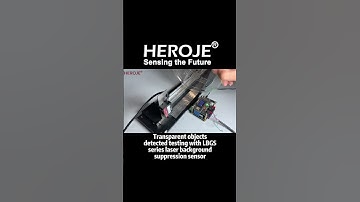 LBGS Series laser background suppression sensor detects transparent objects accurately