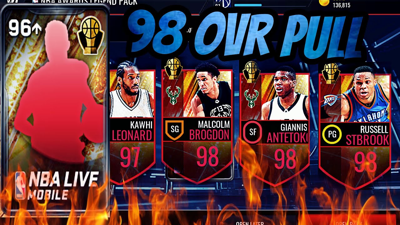 Top 10 NBA Awards Winner Packs in NBA LIVE MOBILE!