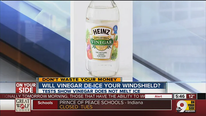 Will vinegar de-ice your windshield?
