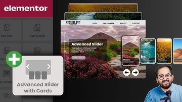 Elementor - Advanced Slider with Card Carousel of Text & Image