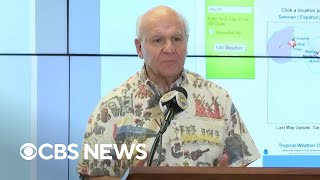 Honolulu Mayor Rick Blangiardi briefing on tsunami warning