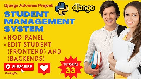 Edit Student Details (Frontend & Backend) | Python Django Tutorial | Student Management System